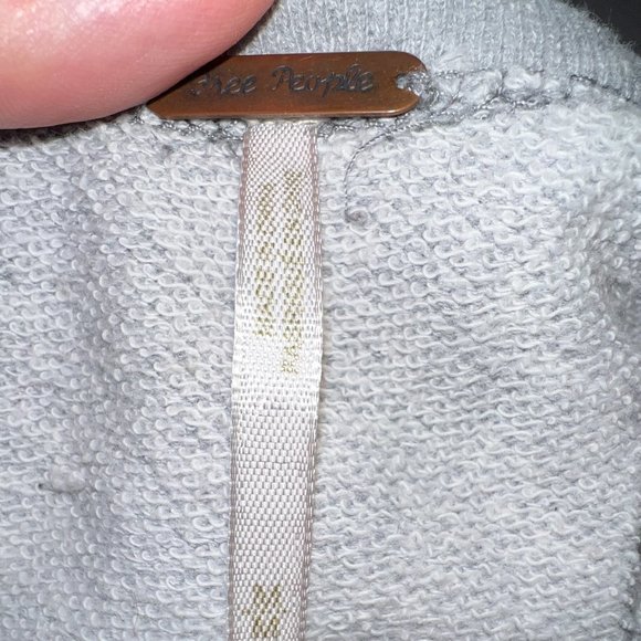 Free People Slouchy Oversized Mixed Fabric Sweater Sweatshirt Size Medium - Picture 12 of 14